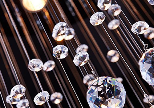 K9 Crystal Raindrop Chandelier – Modern LED Ceiling Light