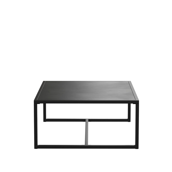 Indoor Outdoor Steel Patio Coffee Table – Black