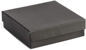 Cotton Filled Embossed Jewelry Boxes with Lids — Case of 100, 3.5" x 3.5" x 1"