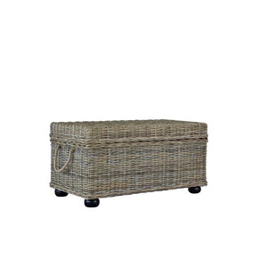 Wicker Rattan Storage Trunk with Lift-Top