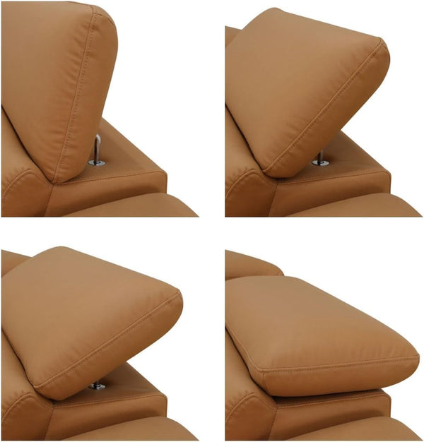 L-Shaped Power Recliner Sectional Sofa with Storage Console & USB Ports