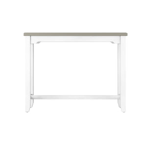Farmhouse Counter Height Dining Table – Distressed Gray & Sea White