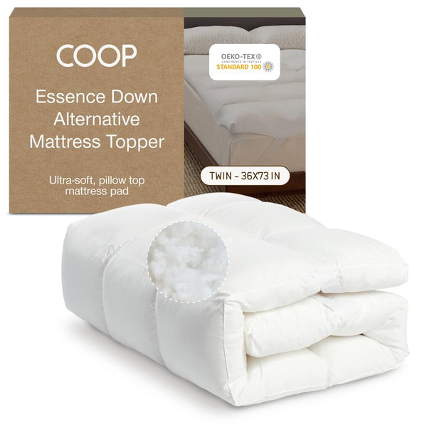 Down Alternative Mattress Topper – Plush Baffle Box with Gusset