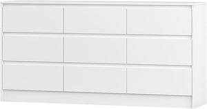 9-Drawer Horizontal Wood Dresser