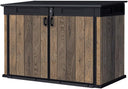 Outdoor Horizontal Storage Shed with Lockable Double Doors, Ventilation & 533-Gallon Capacity