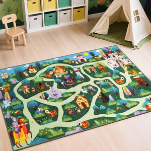 Kids Playroom Rug – Washable Non-Slip Play Carpet