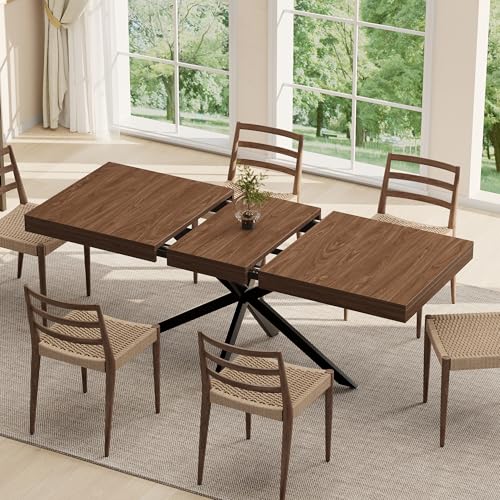Extendable Dining Table with Hidden Leaf & Storage