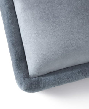 Velvet Throw Pillow 20x20 – Geyser Gray