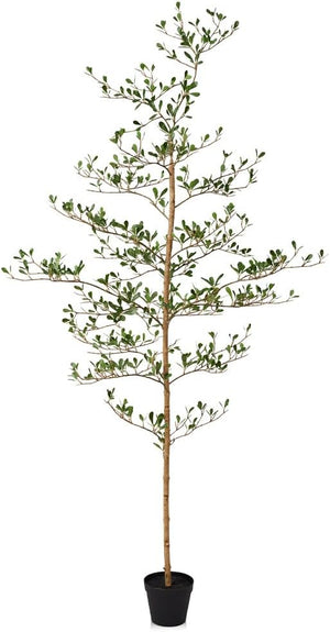Artificial Olive Tree with Real Wood Trunk