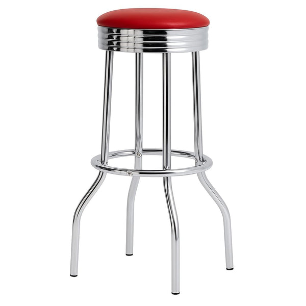 Retro Chrome 3-Piece Pub Bar Set