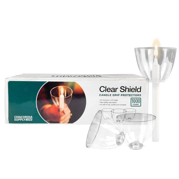 Clear Plastic Candle Drip Protectors – Wax Catchers for Candlesticks