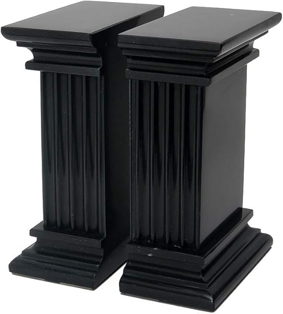 Marble Bookends Set – Hand Carved, Polished Stone with Non-Slip Base