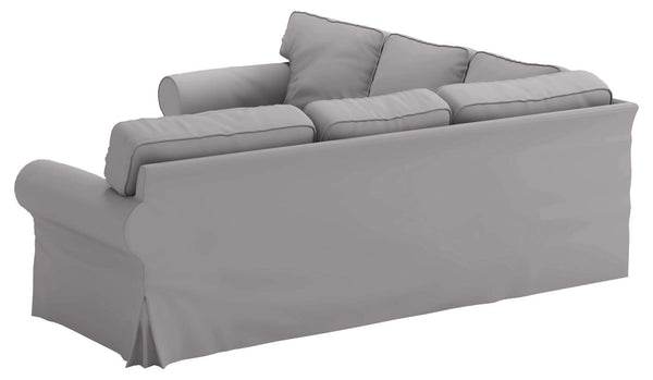 Cotton Ektorp 2+2 Corner Sofa Slipcover Set