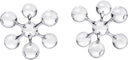 Crystal Chrome Bookends Set of 2