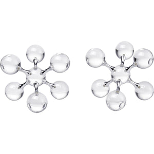 Crystal Chrome Bookends Set of 2