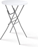 Round Folding Cocktail Bar Table – High Top Indoor Outdoor