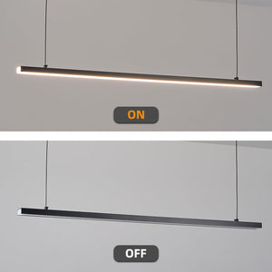 LED Linear Chandelier with Adjustable Color Temperature 3000K–6000K