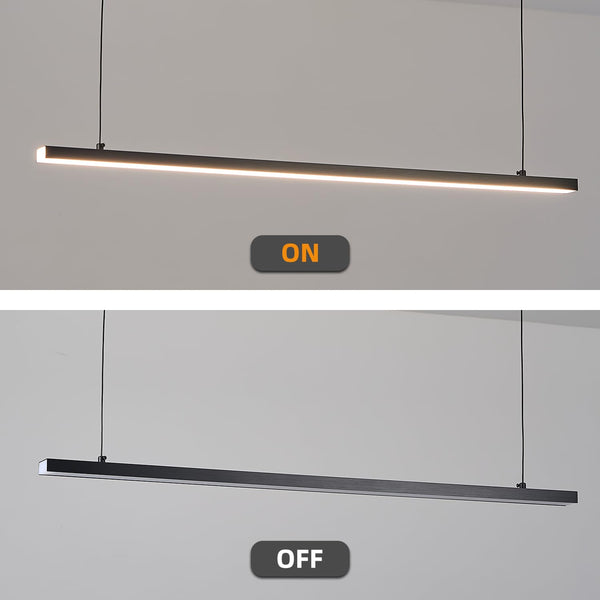 LED Linear Chandelier with Adjustable Color Temperature 3000K–6000K