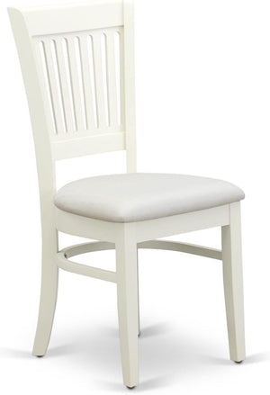 Dining Chairs with Linen Seat, Set of 2