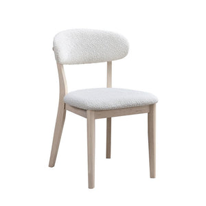Mid-Century Modern Upholstered Wood Dining Chair — Set of 2
