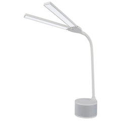 LED Desk Lamp with Bluetooth Speaker & Dual Adjustable Shades