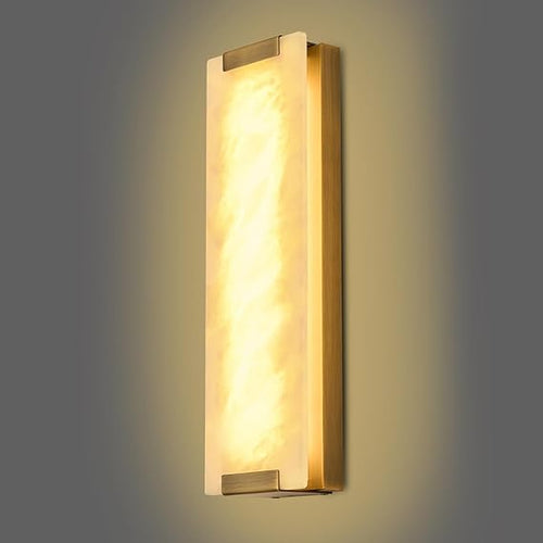 Alabaster Wall Sconce – Natural Marble Dimmable LED Wall Light