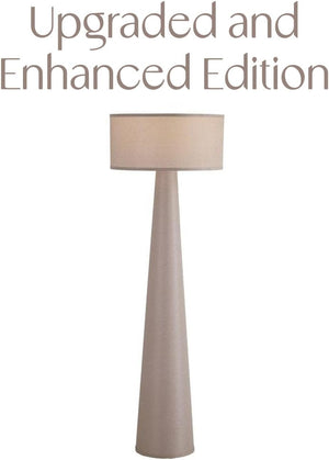 59" Tall Fabric Floor Lamp with Linen Shade