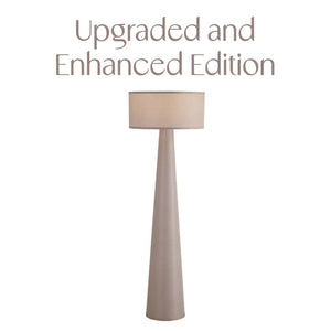 59" Tall Fabric Floor Lamp with Linen Shade
