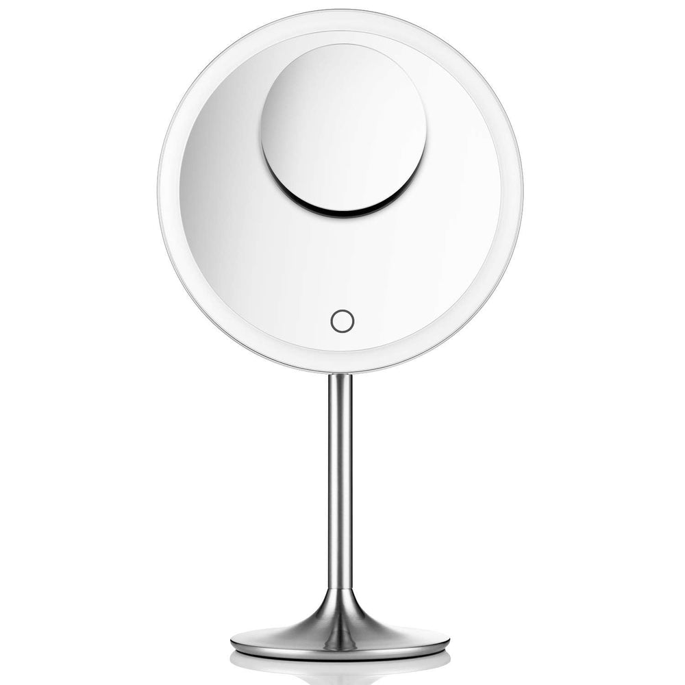 9-Inch LED Makeup Mirror with 5X & 10X Magnification
