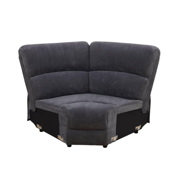 L-Shaped Reclining Sectional Sofa with Storage Console & Cup Holders