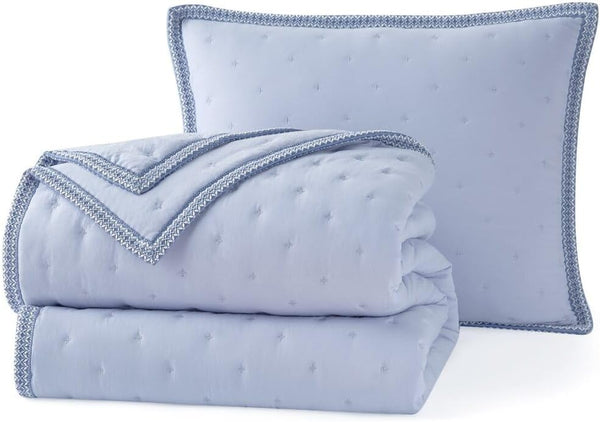 Devon Braid Quilt Set – Plush Quilted Bedding with Shams