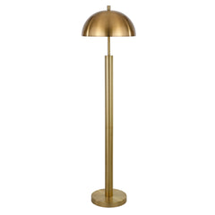 58" Mid-Century Modern Floor Lamp – Gold Dome