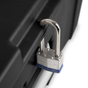 23-Gallon Lockable Storage Footlocker with Wheels