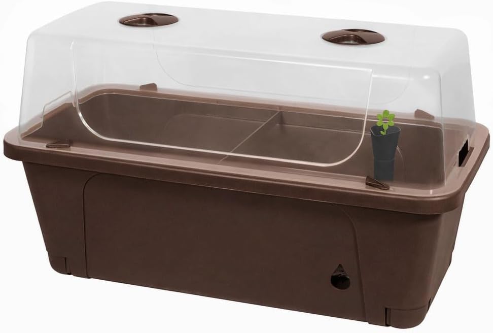 Elevated Raised Garden Bed with Self-Watering Planter & Grow Dome
