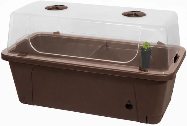 Elevated Raised Garden Bed with Self-Watering Planter & Grow Dome