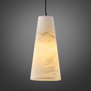 Alabaster Pendant Light – Natural Stone Ceiling Fixture