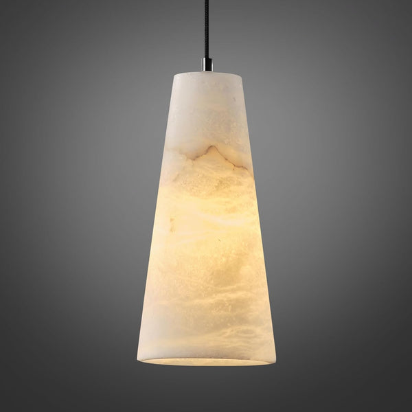 Alabaster Pendant Light – Natural Stone Ceiling Fixture