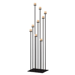 60-Inch 9-Arm Floor Candelabra Holder | Tall Metal Candlestick Stand