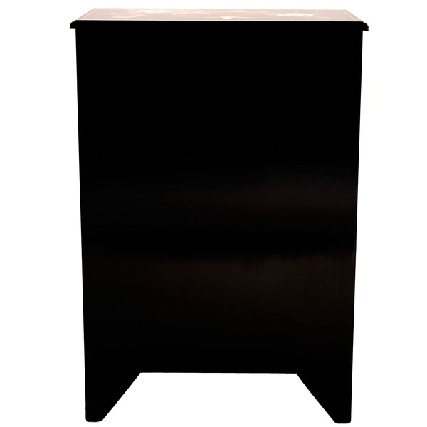 Chinese Lacquer Storage Cabinet with Mother of Pearl Inlay