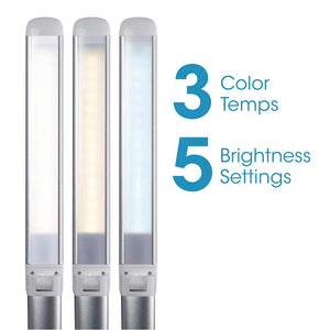LED Desk Lamp with Voice Control & USB Charging