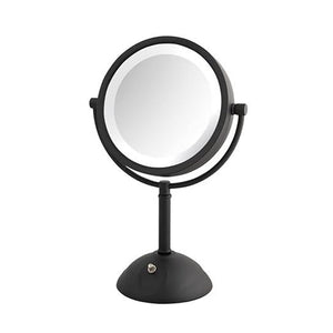 Lighted Tabletop Vanity Mirror with 1X & 8X Magnification