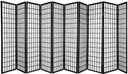 10-Panel Shoji Room Divider – Black