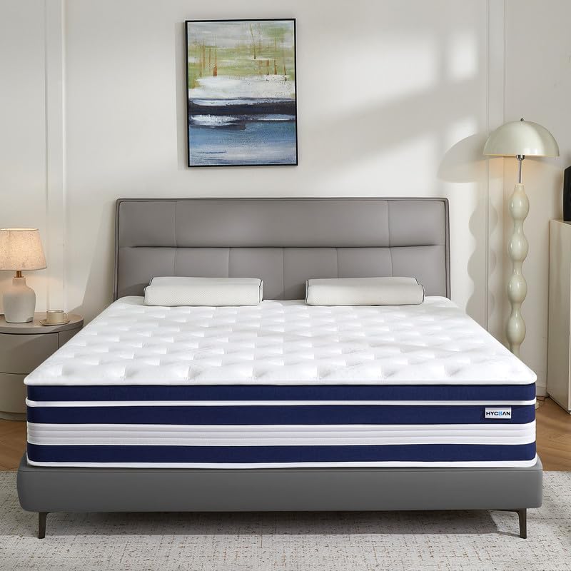 10 Inch Hybrid Memory Foam Mattress in a Box – Medium Firm, CertiPUR-US