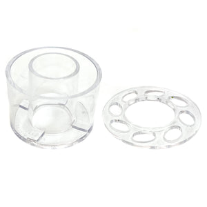 Candle Ring Vases for Taper Candles with Flower Frog Holes