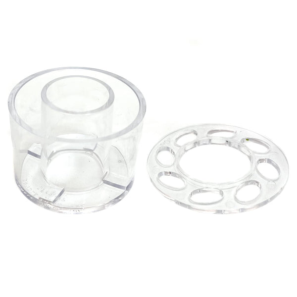Candle Ring Vases for Taper Candles with Flower Frog Holes
