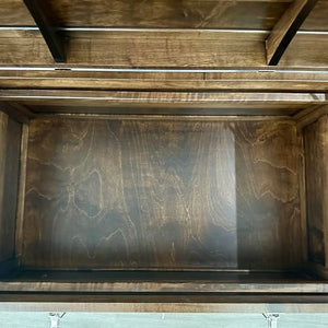 Amish Hand-Crafted Maple Steamer Trunk with Cedar Tray & Brass Lock