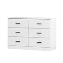 6-Drawer Horizontal Dresser Cabinet
