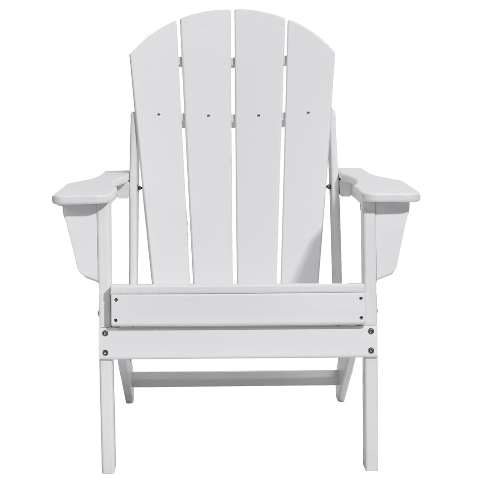 Folding Adirondack Chairs Set of 2 with Cup Holder