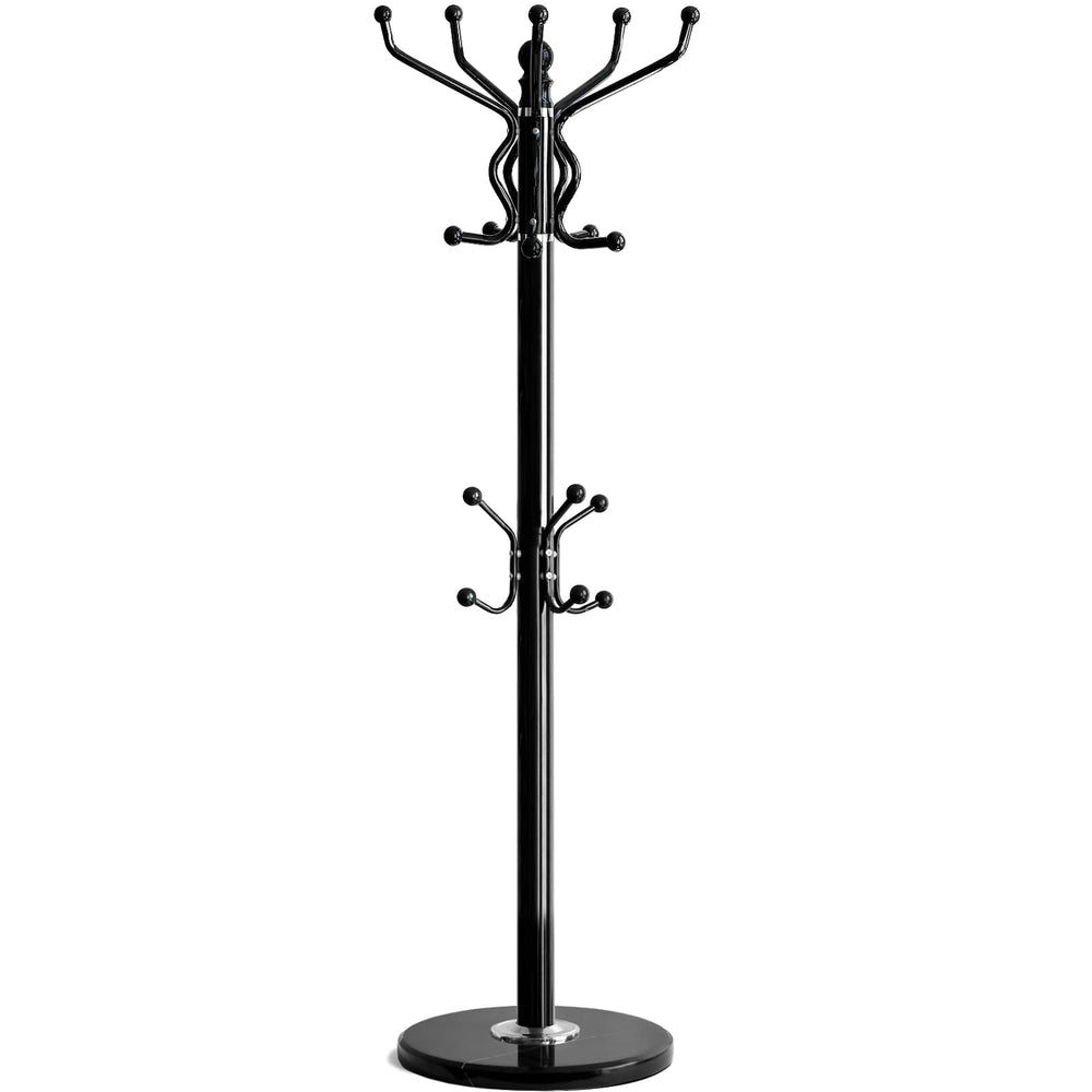 Freestanding Coat Rack with Marble Base