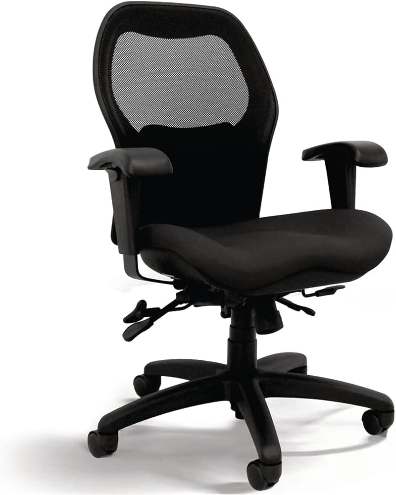 Ergonomic Mid-Back Office Chair with Lumbar Support